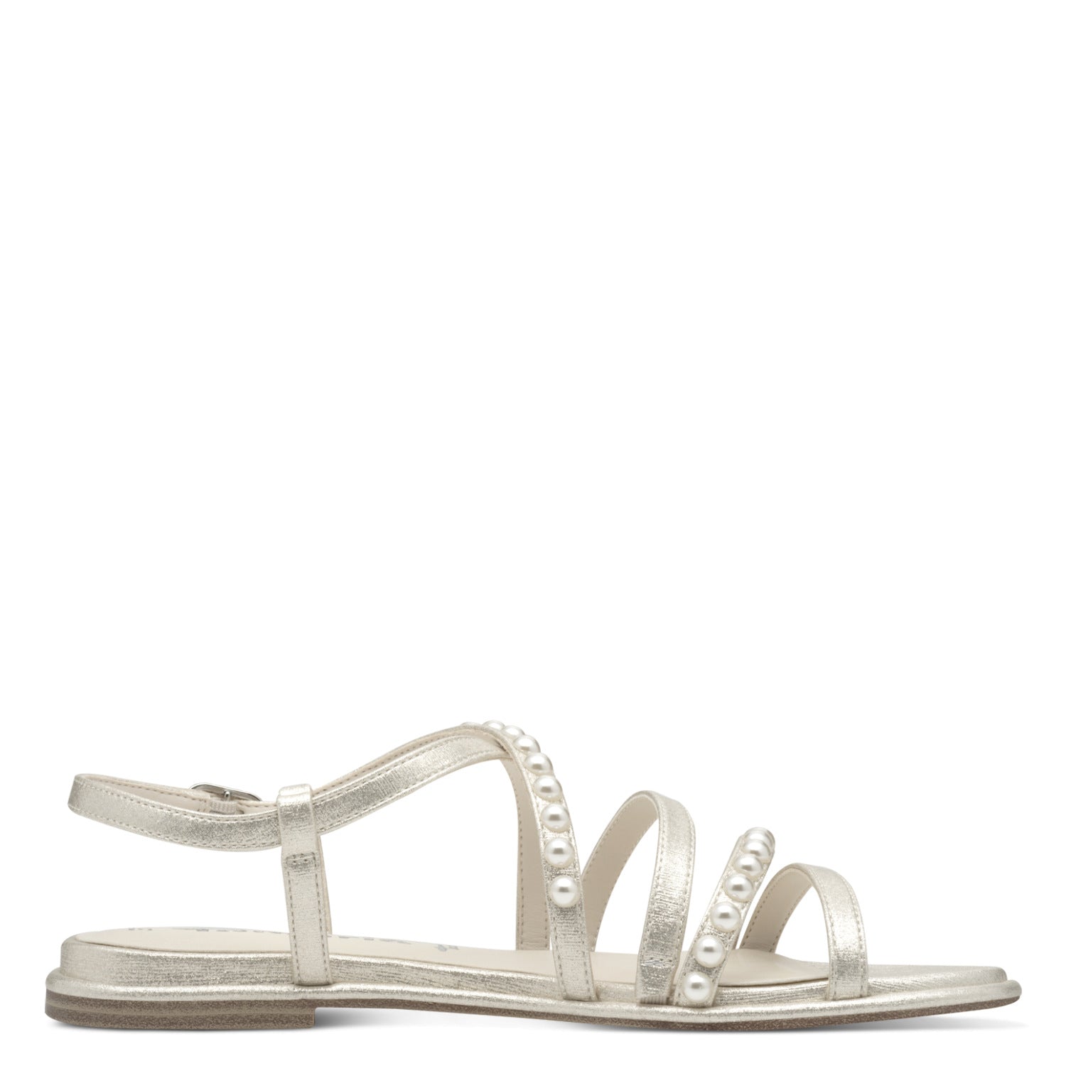 Da.-Sandalette - Perlenbesatz