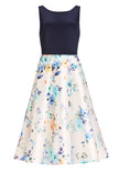 Abendkleid - Flowerprint