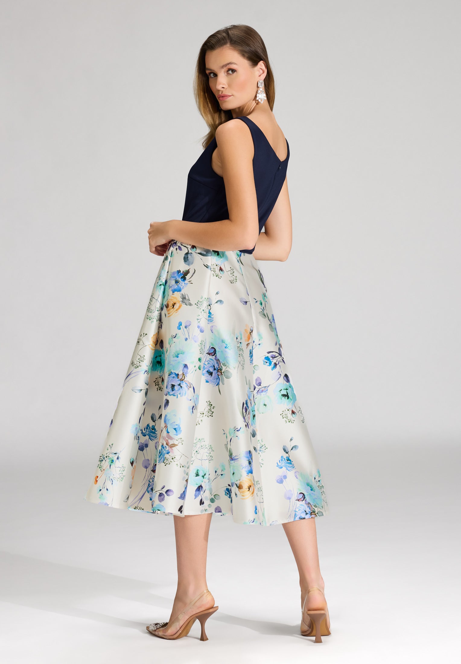Abendkleid - Flowerprint