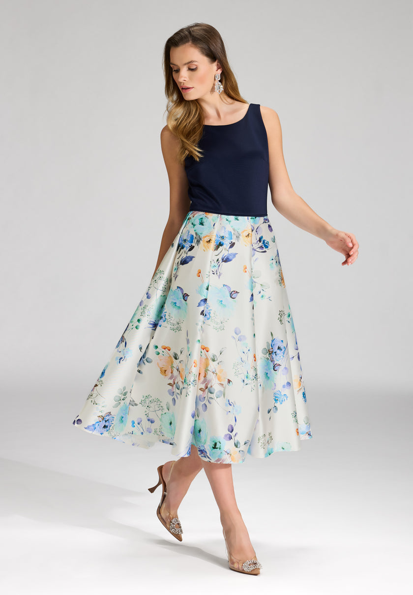 Abendkleid - Flowerprint