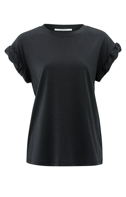 T-Shirt Plissierter Ärmel