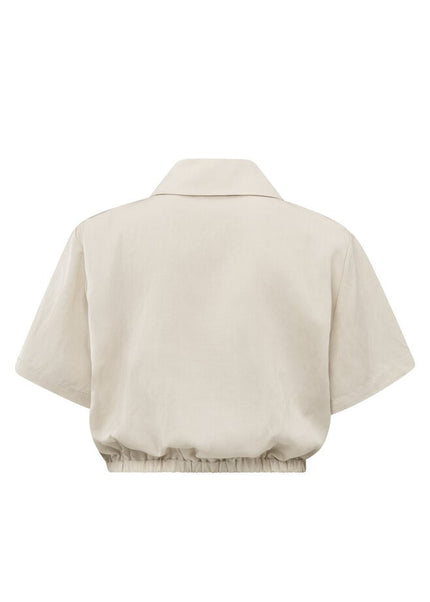 Satinjacke - Reißverschluss