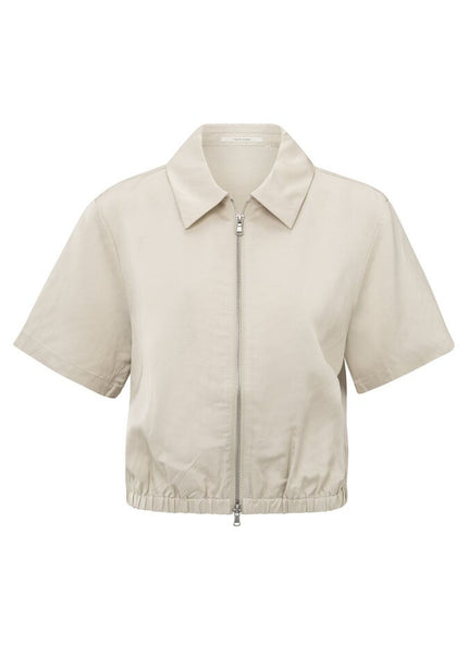 Satinjacke - Reißverschluss