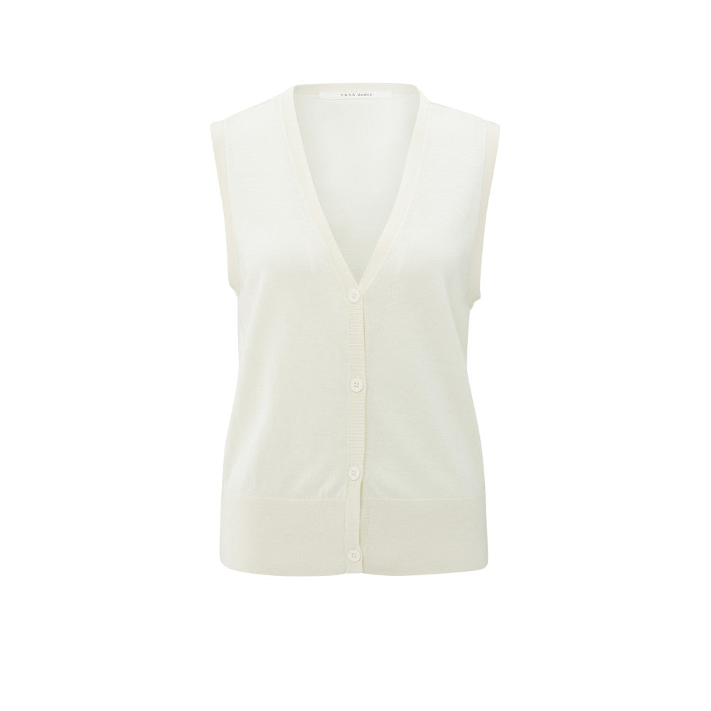 Strickweste - Knopfleiste