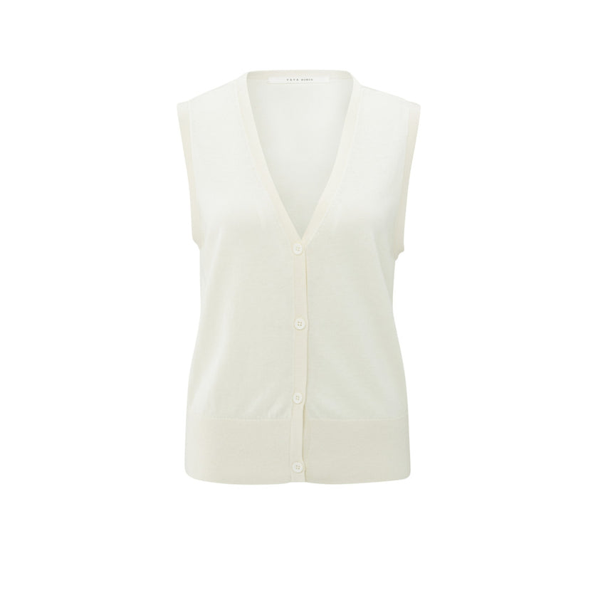 Strickweste - Knopfleiste