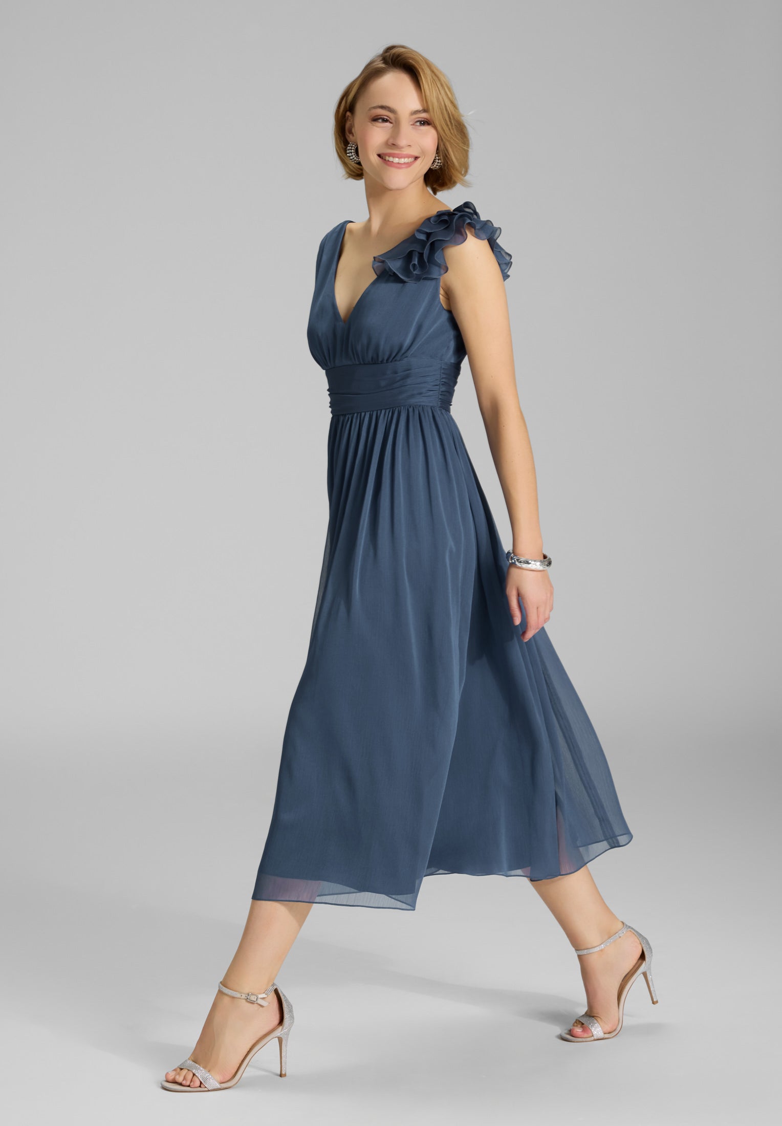 Cocktailkleid - Crinkle Chiffon