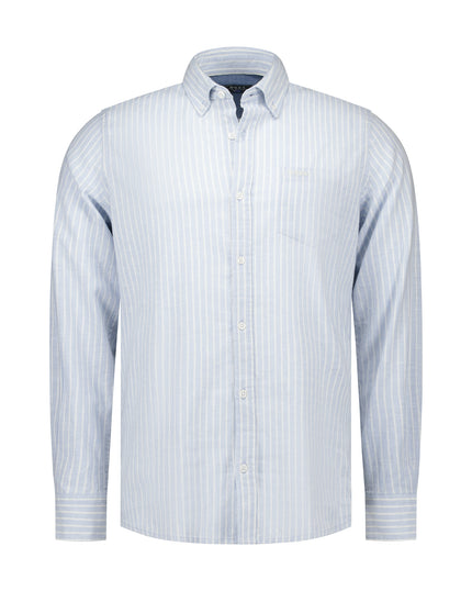 Langarmhemd - Leinenmix