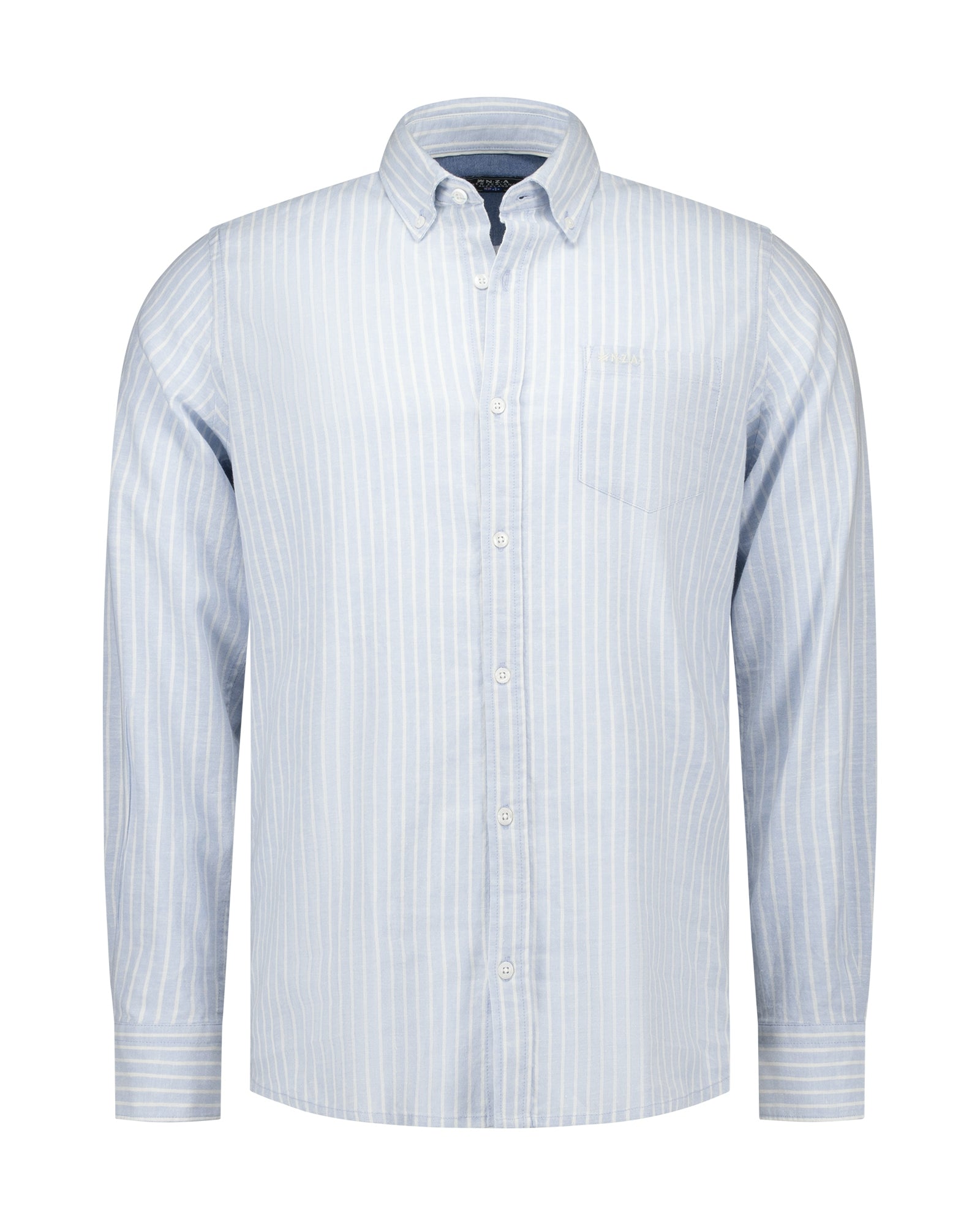 Langarmhemd - Leinenmix