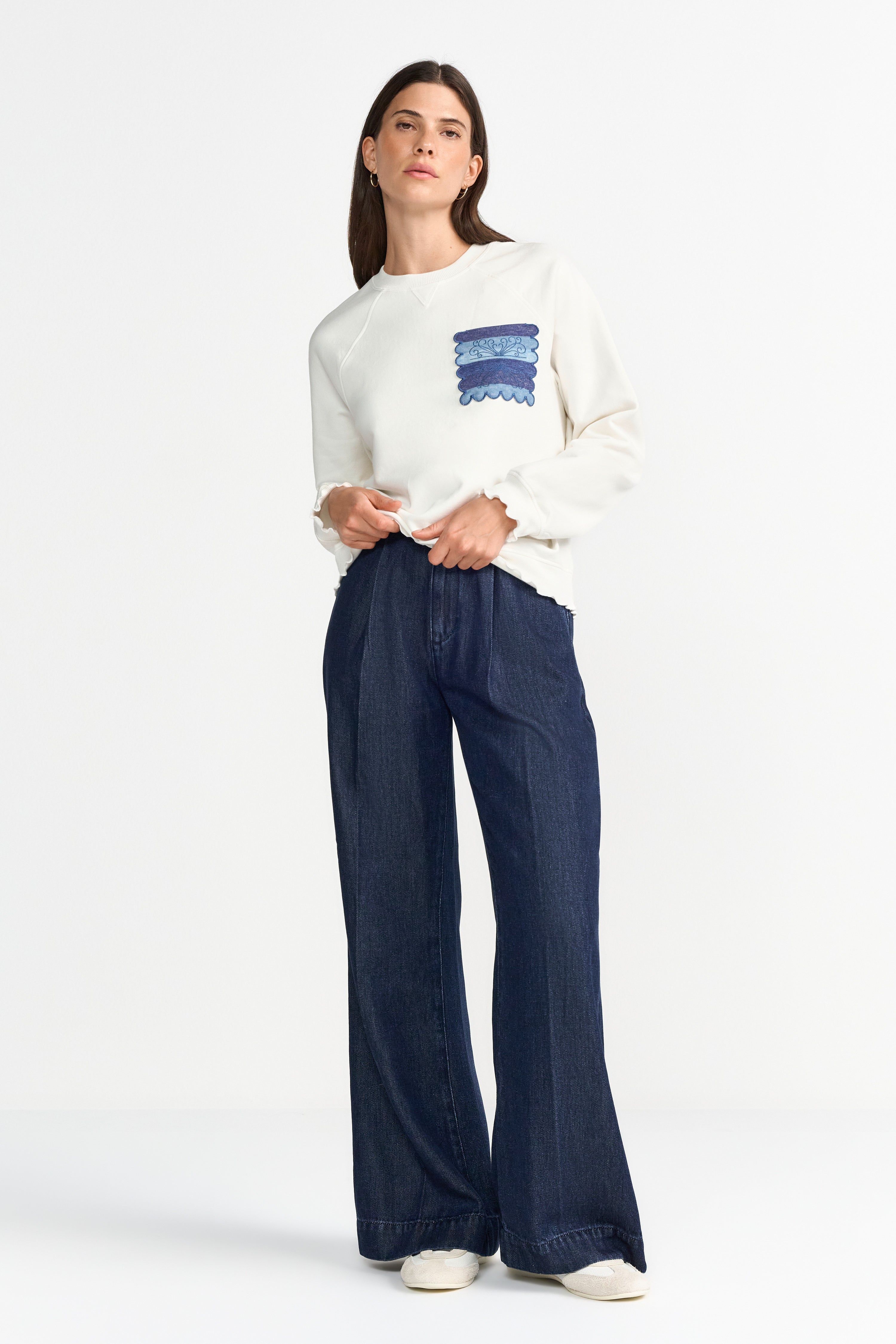 Sweatshirt - Muschelsaum