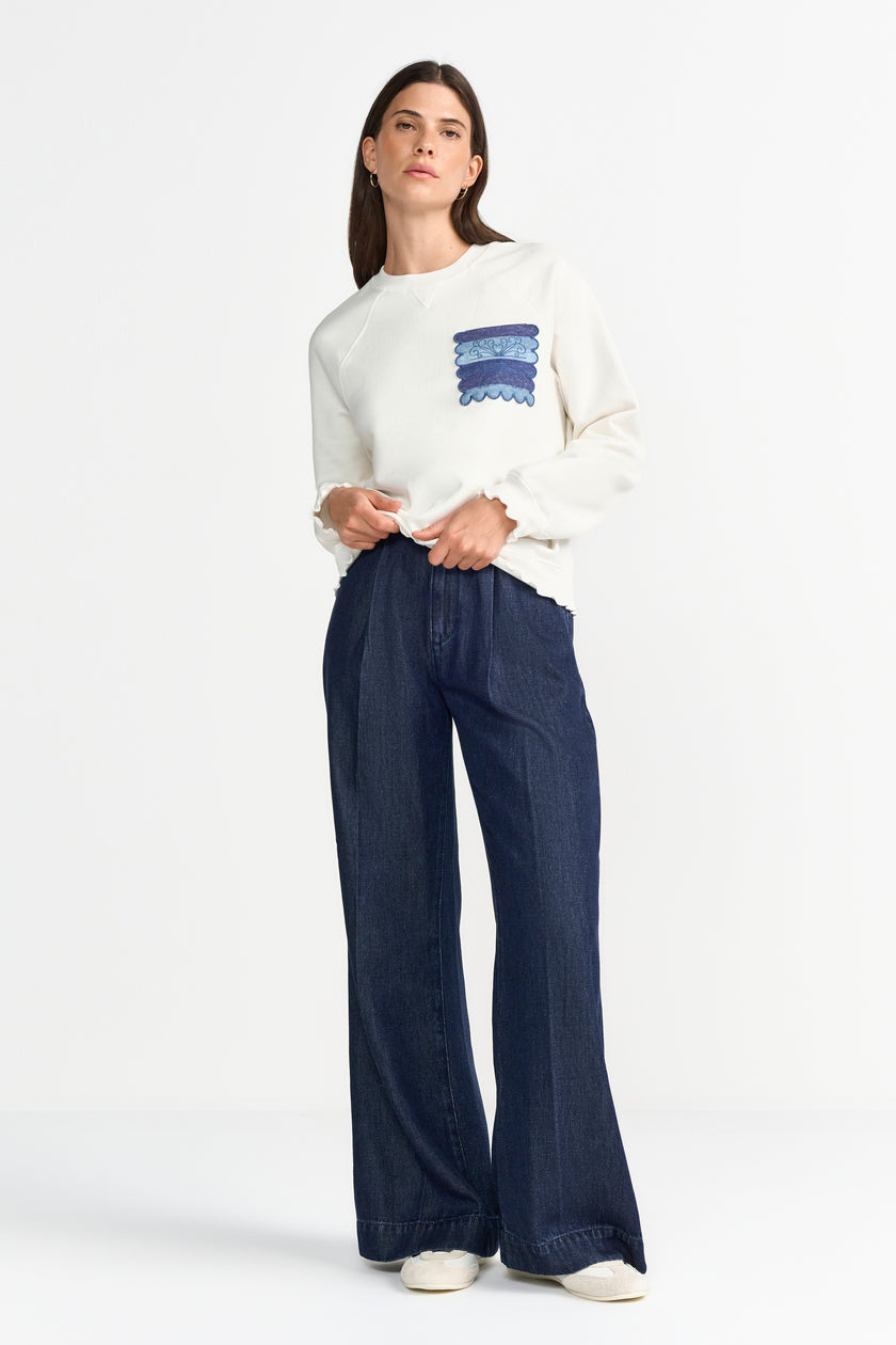 Sweatshirt - Muschelsaum