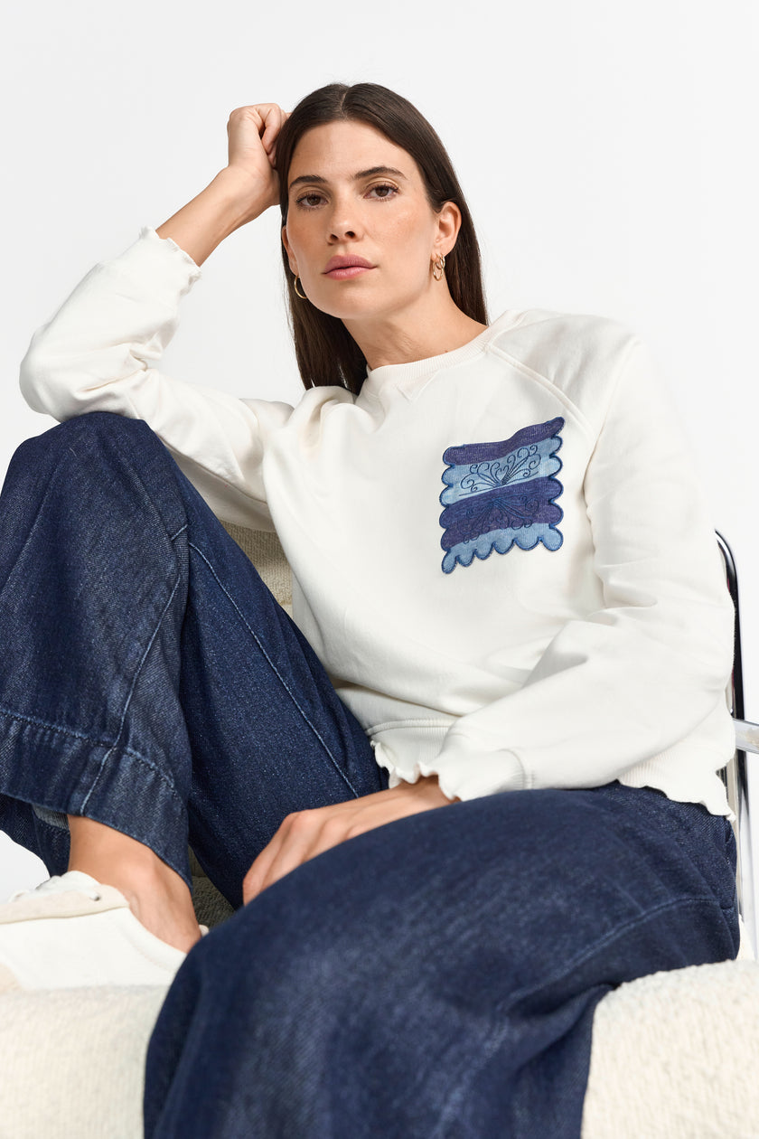 Sweatshirt - Muschelsaum