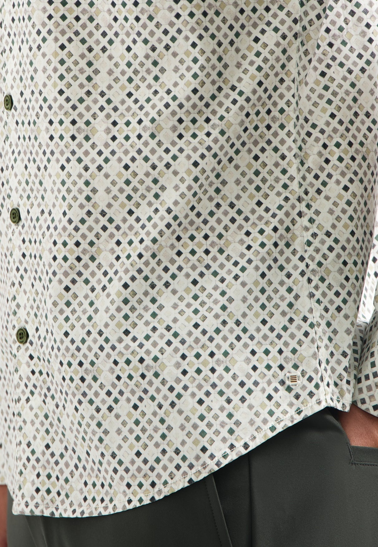 Langarmhemd - Alloverprint