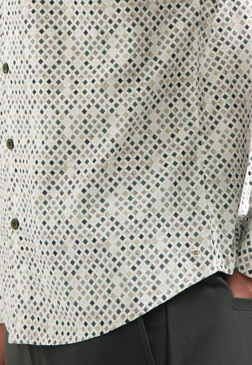 Langarmhemd - Alloverprint