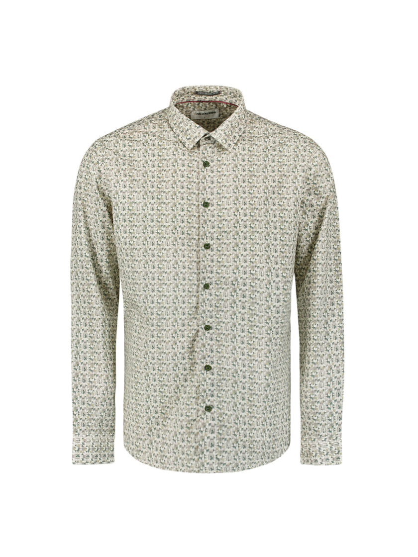 Langarmhemd - Alloverprint