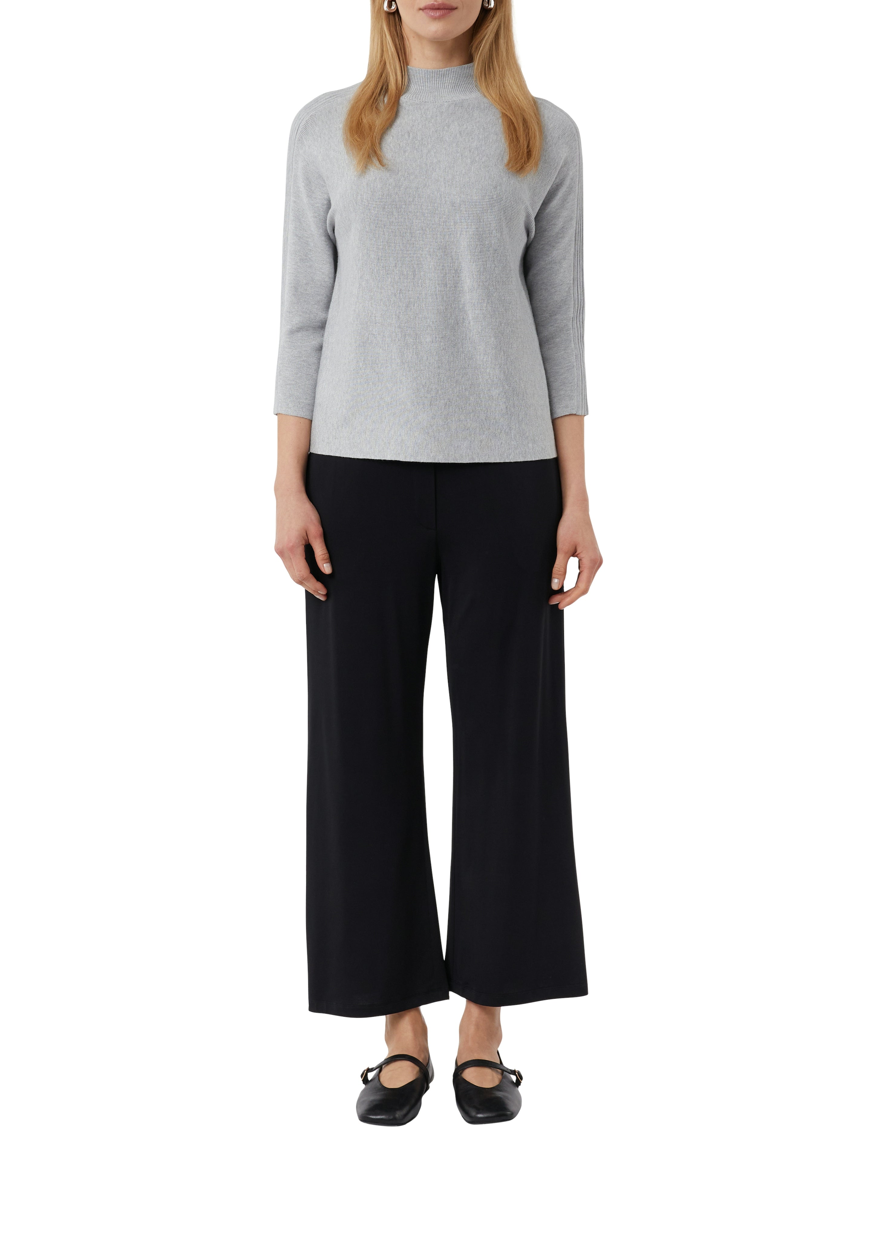 Strickpullover - Stehkragen