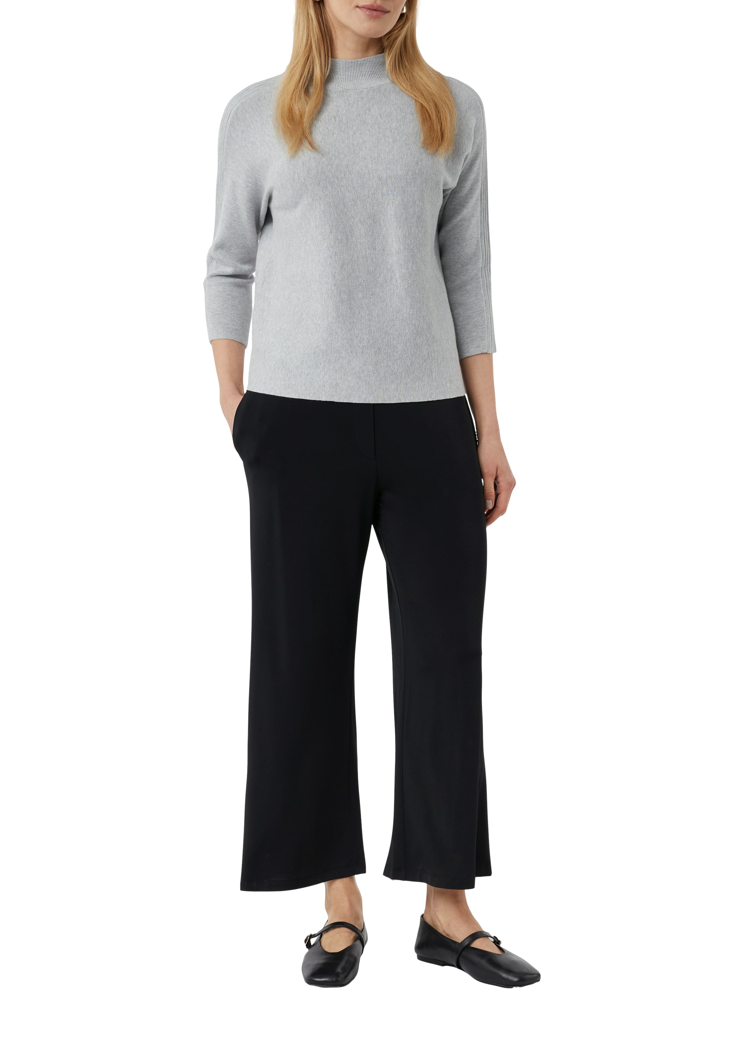 Strickpullover - Stehkragen