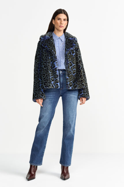 Fake Fur Jacke - Animal