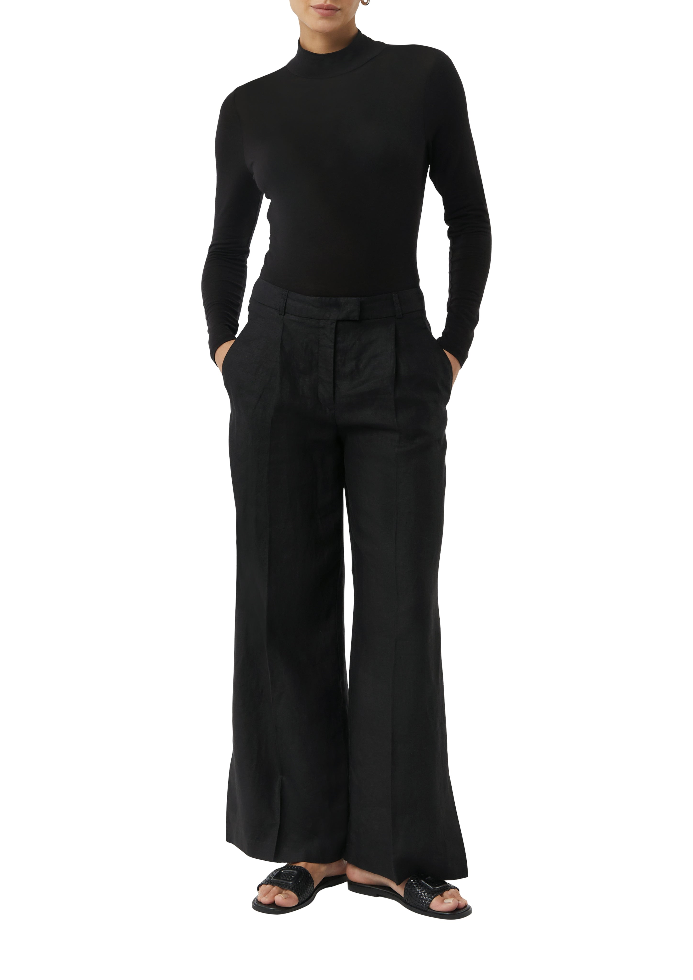 Langarmshirt - Stehkragen