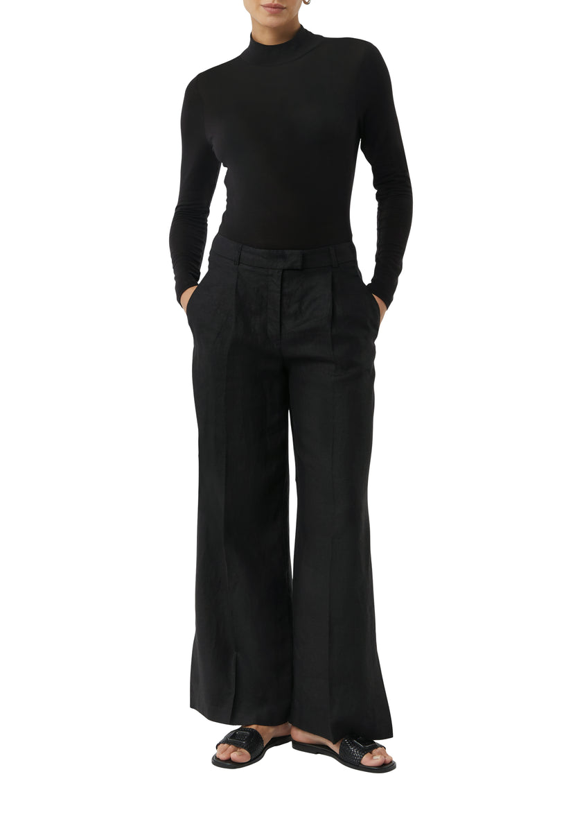 Langarmshirt - Stehkragen