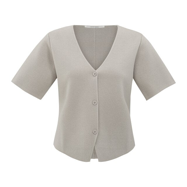 Strickjacke - Kurzarm