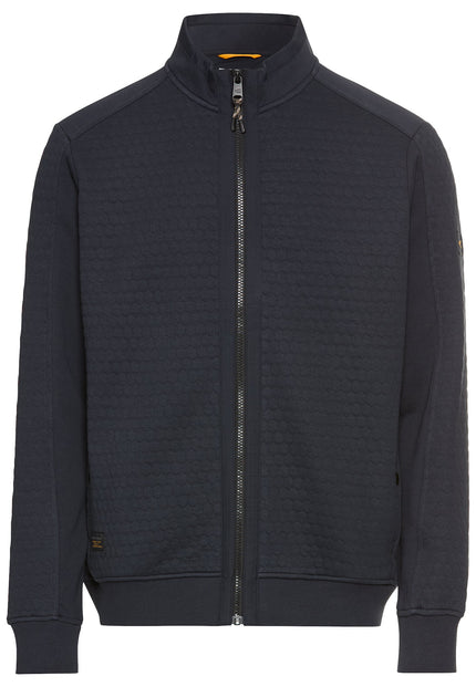 Sweatjacke - Materialmix