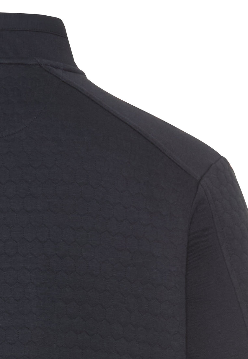 Sweatjacke - Materialmix