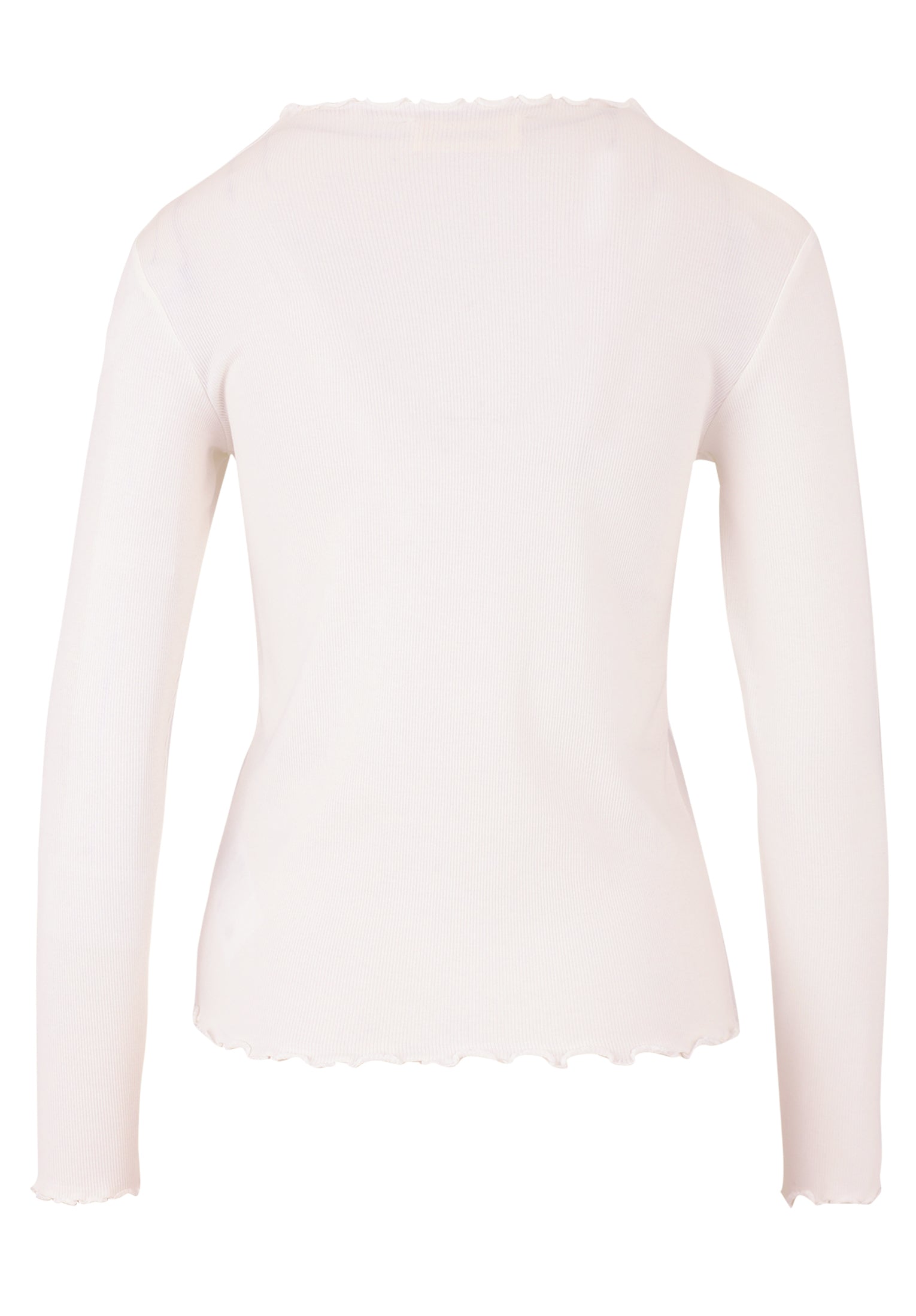 Langarmshirt - Muschelsaum