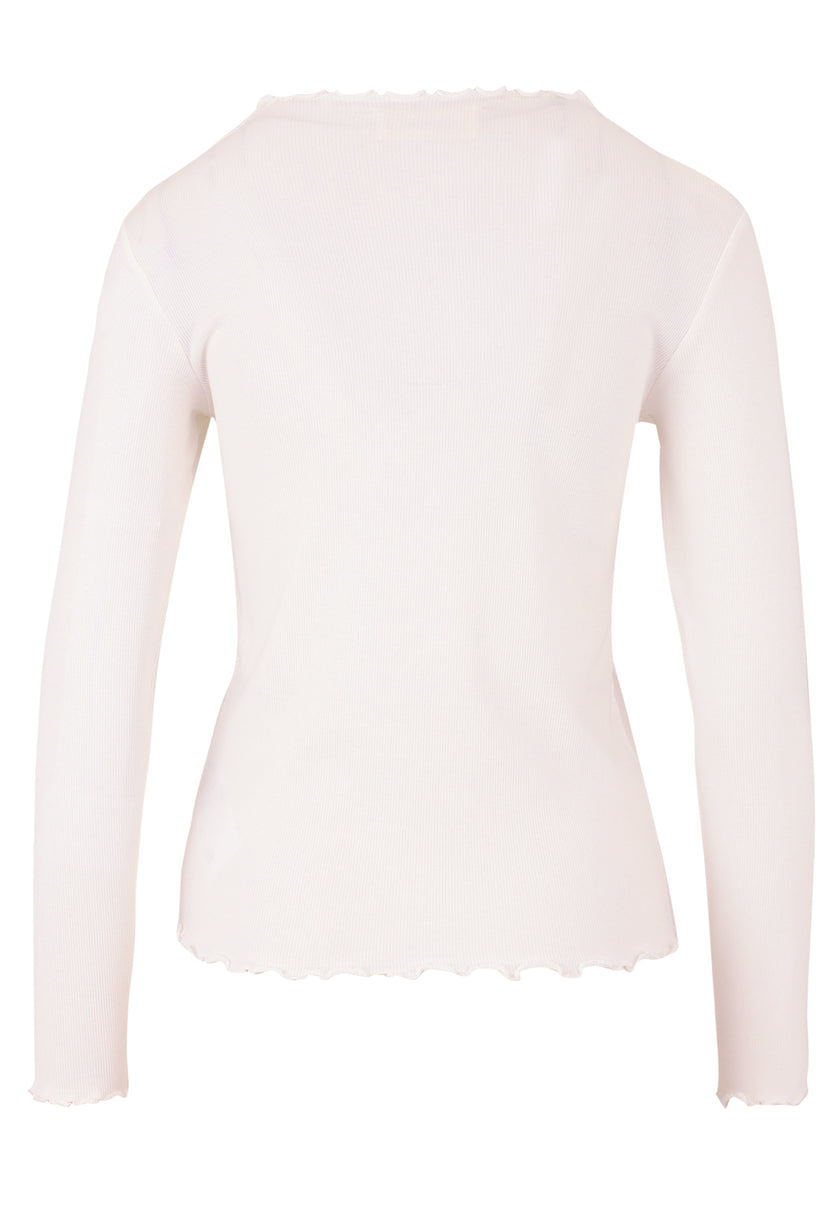 Langarmshirt - Muschelsaum