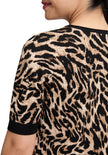 Feinstrickpullover. - Animalprint