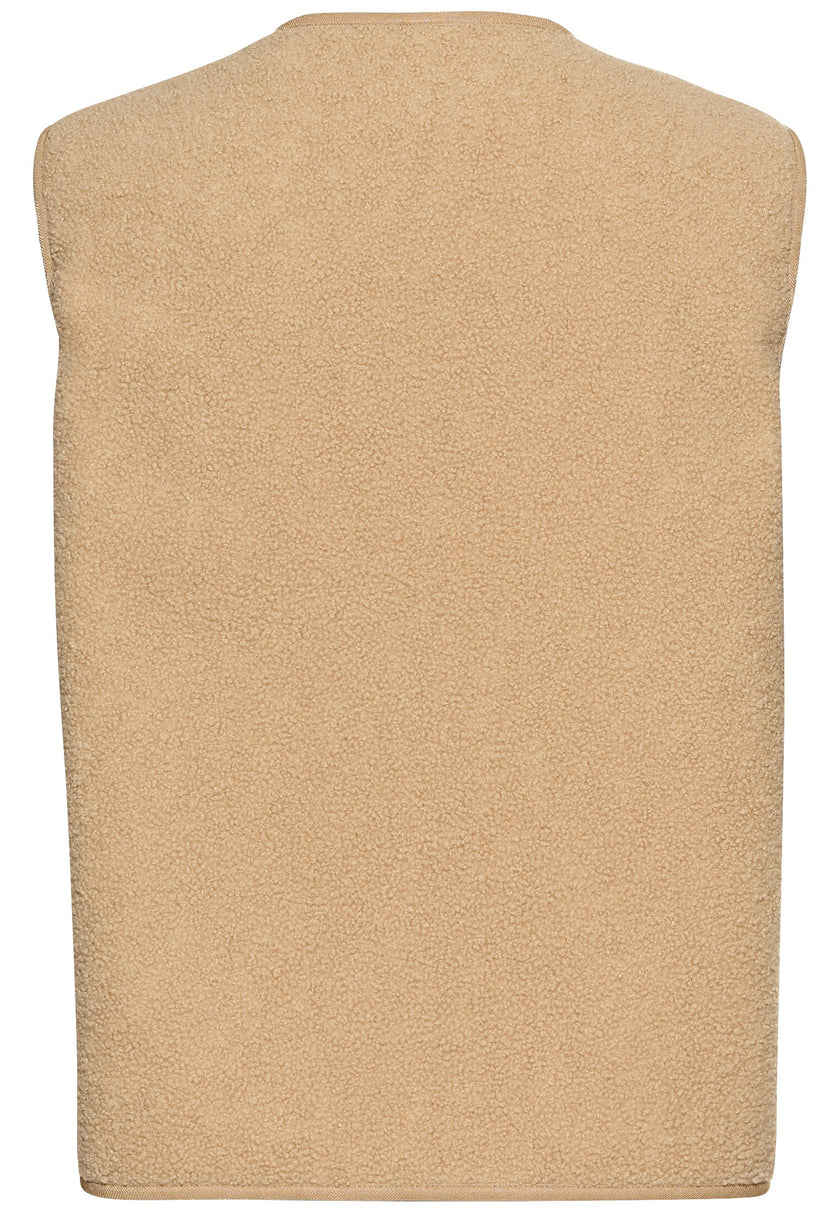 Fleece-Weste mit Knopfverschluss