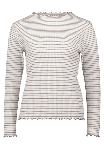 Langarm-Shirt - Muschelsaum