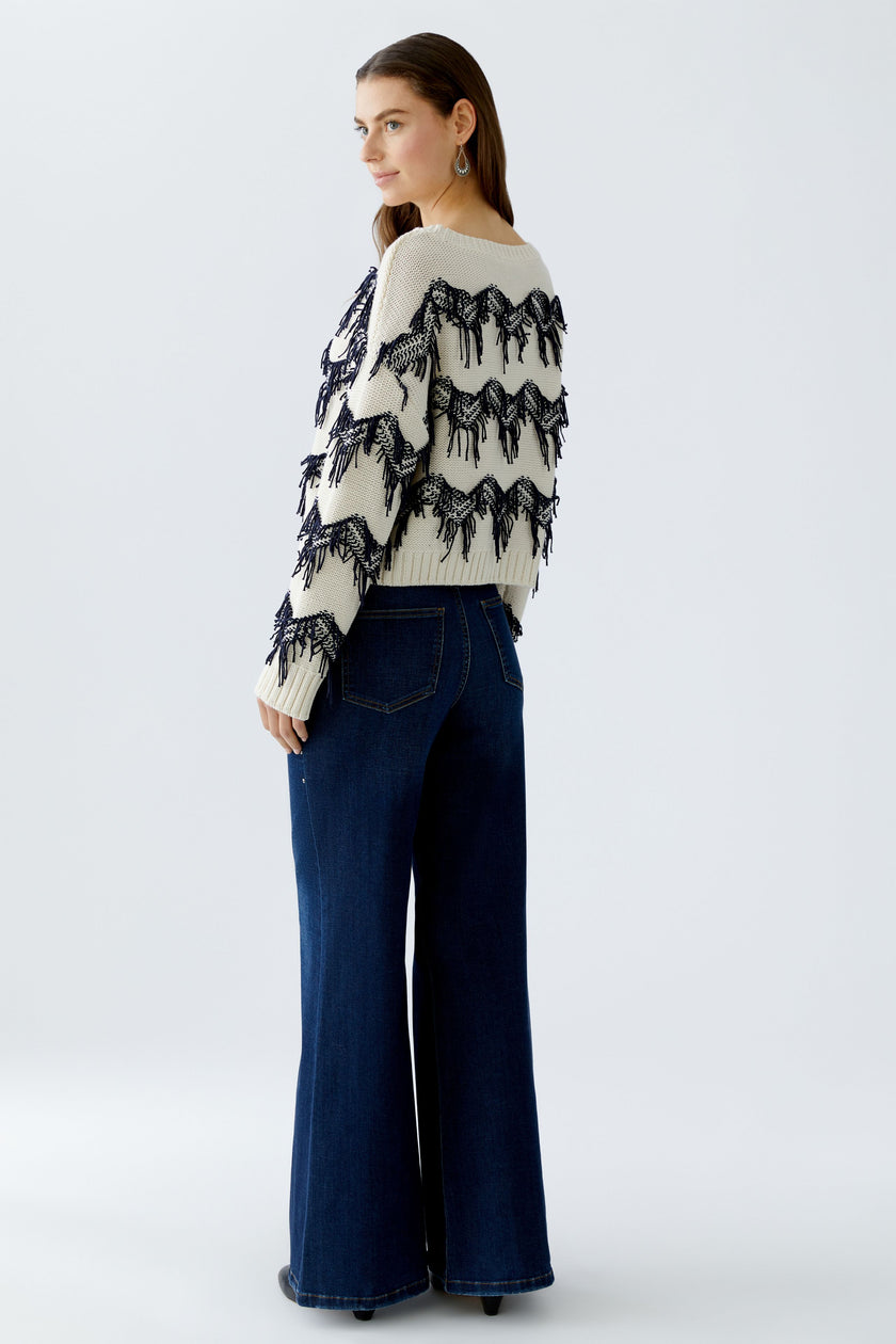 Pullover - Fransenbesatz