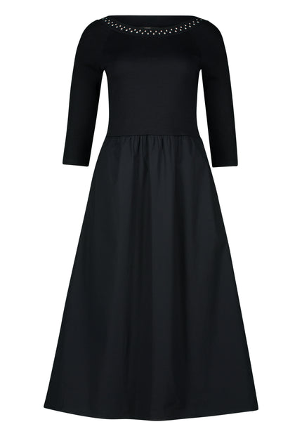 Midikleid - Materialmix