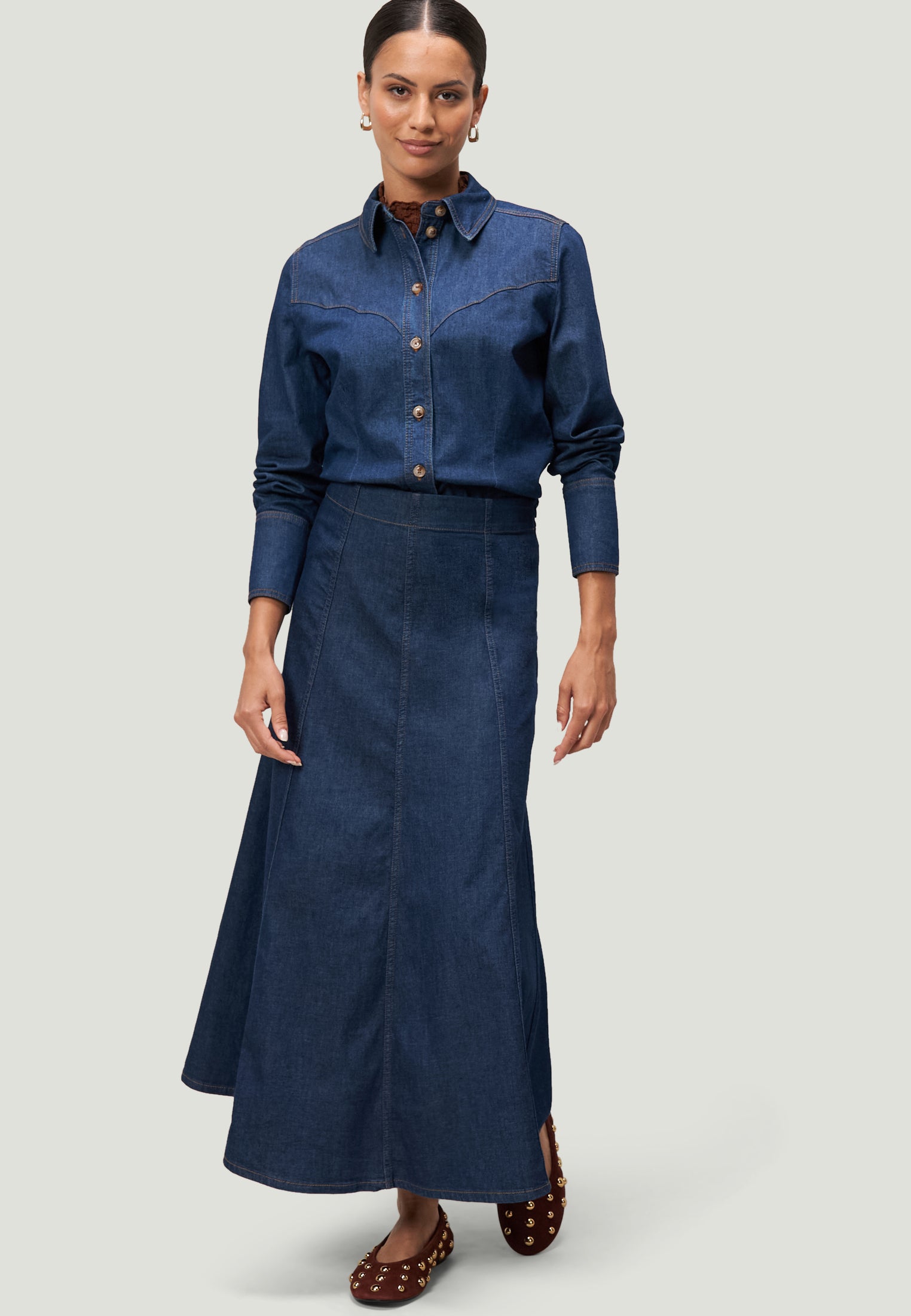 Jeansbluse - Regular Fit