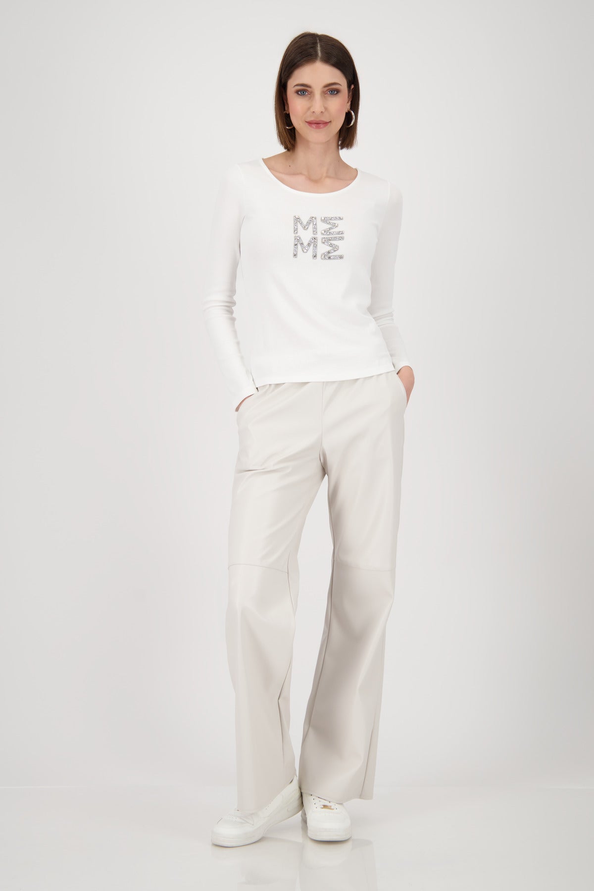 Langarmshirt - Wordingprint