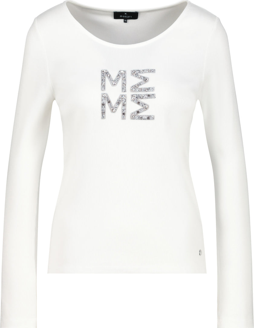 Langarmshirt - Wordingprint