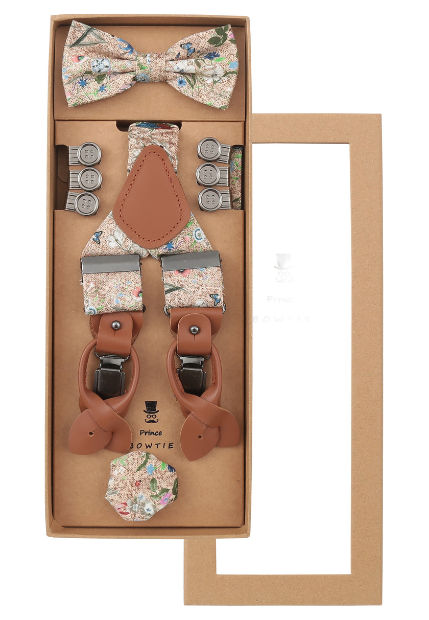 Set - Hosenträger+Fliege+Tuch