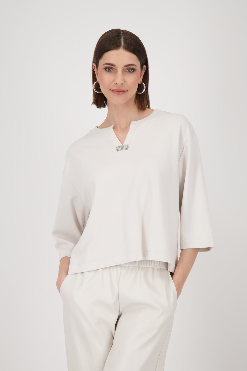 Sweatshirt - Strassbesatz