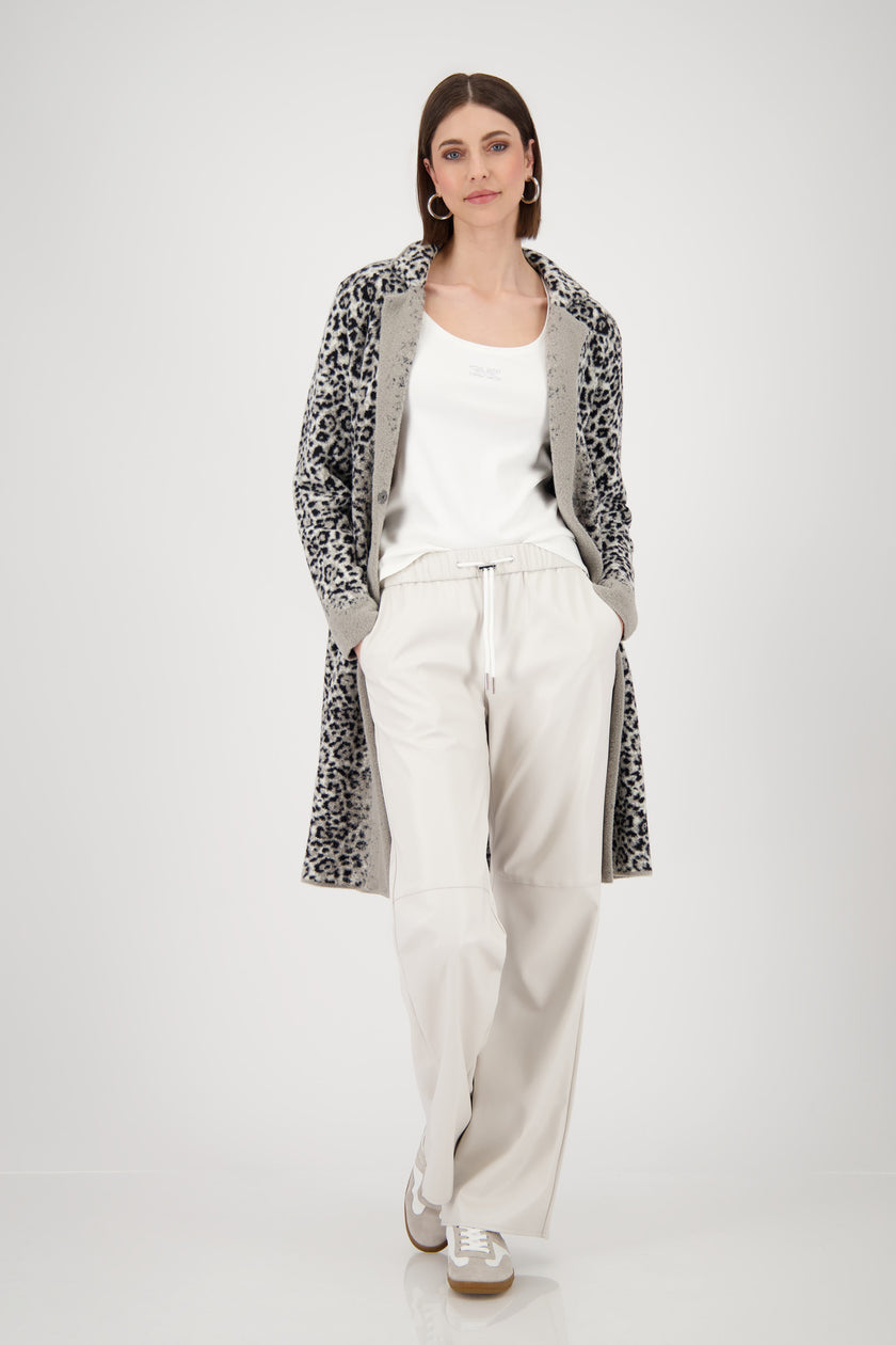 Strickmantel - Animalprint