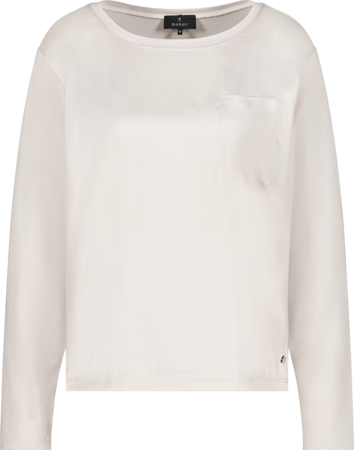 Langarmshirt - Satinfront