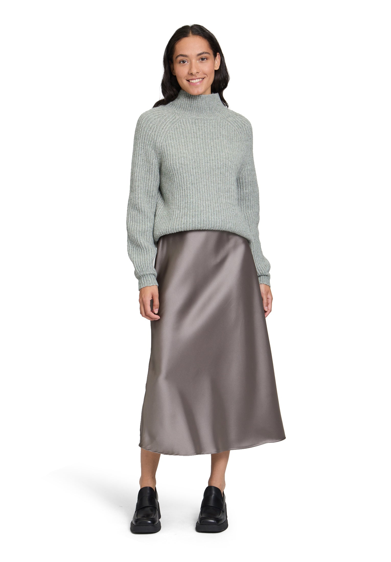 Strickpullover - Stehkragen