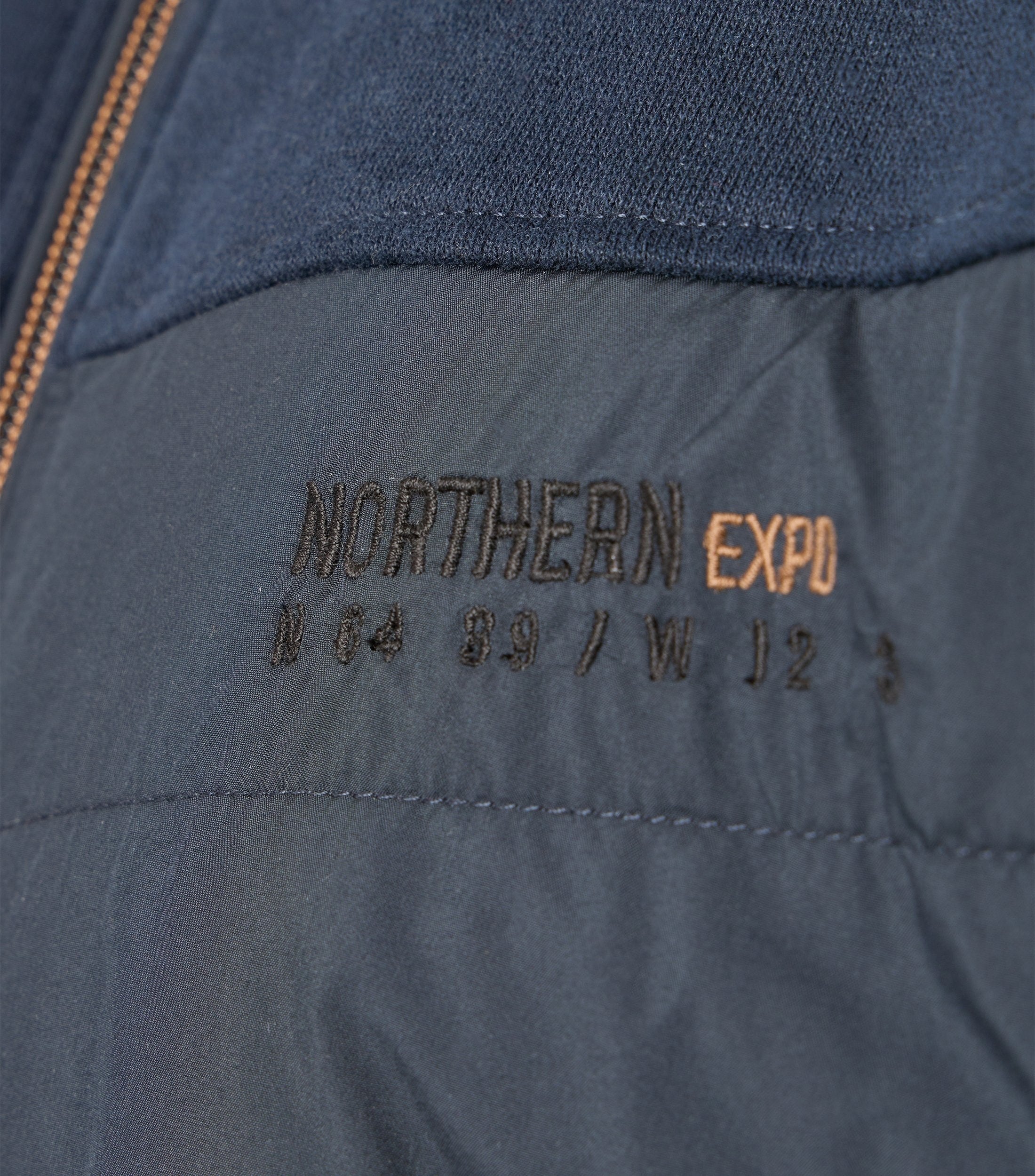 Sweatjacke - Materialmix