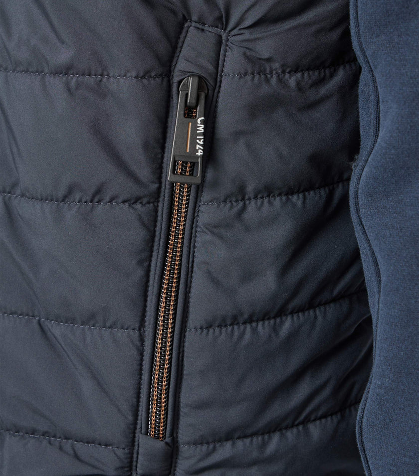 Sweatjacke - Materialmix