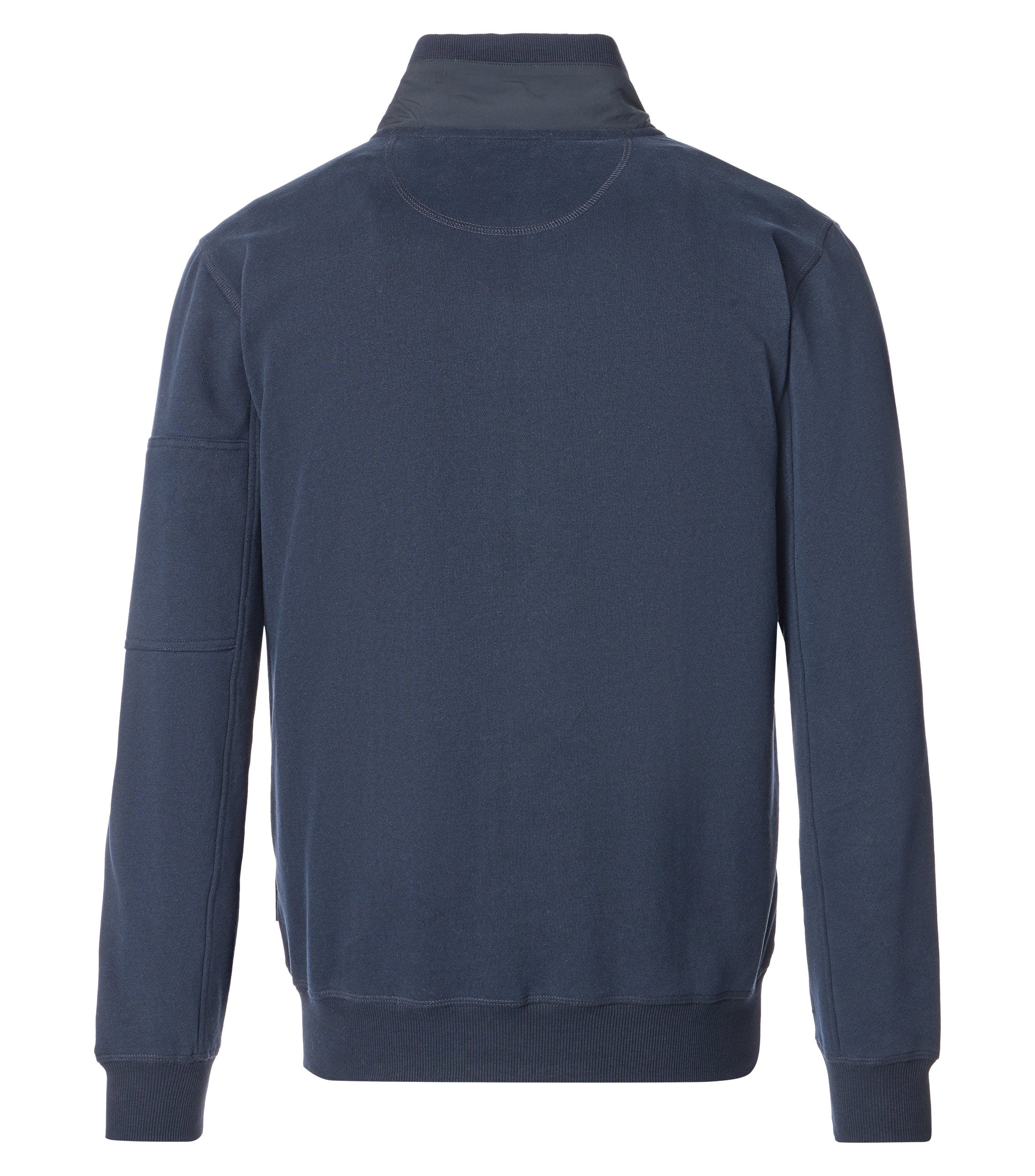 Sweatjacke - Materialmix