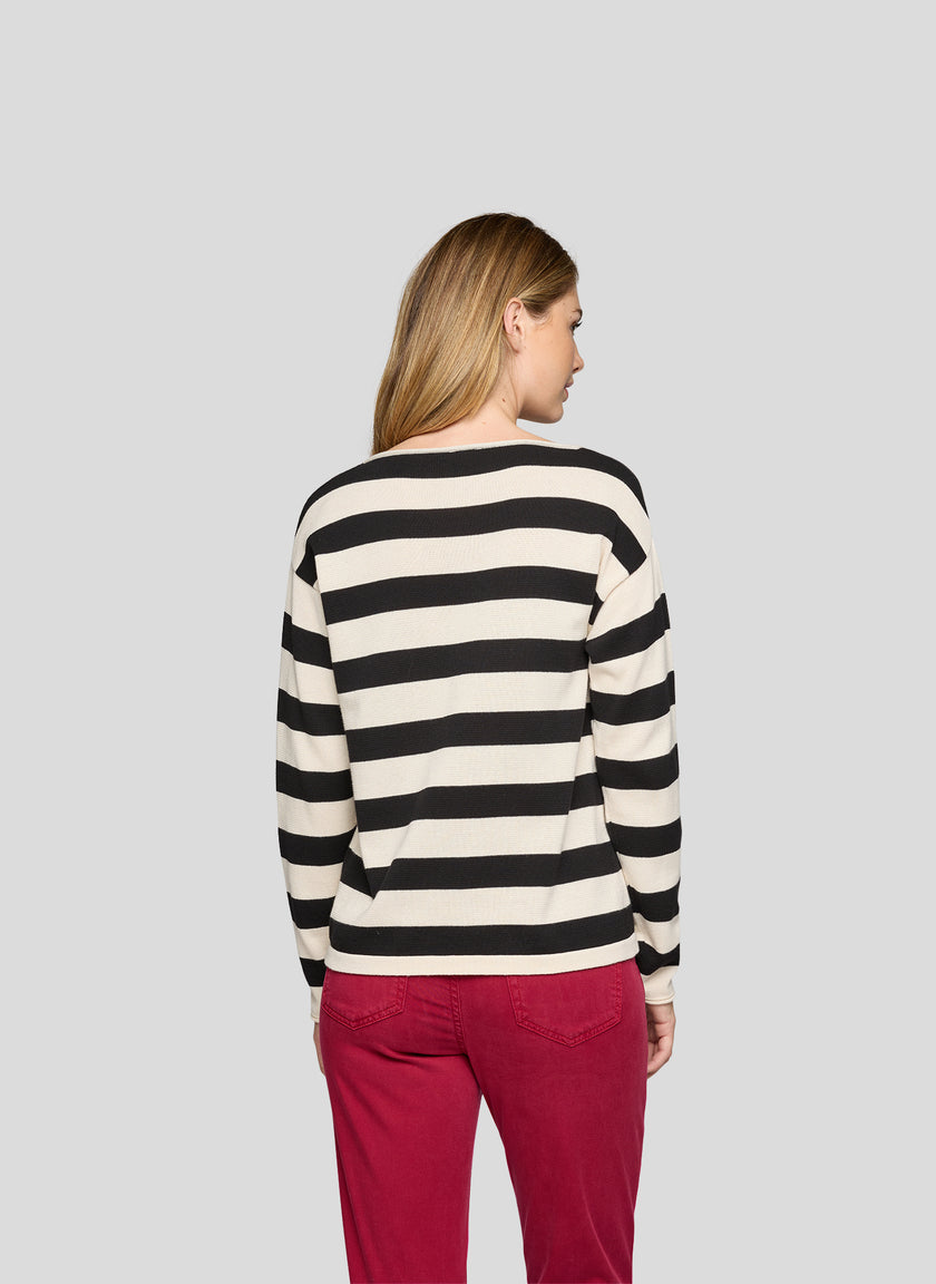 Leichtstrick-Pullover - Vintage Vibe