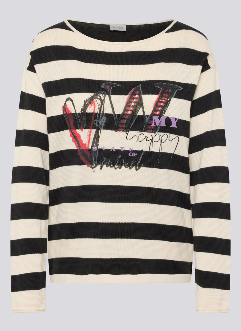 Leichtstrick-Pullover - Vintage Vibe