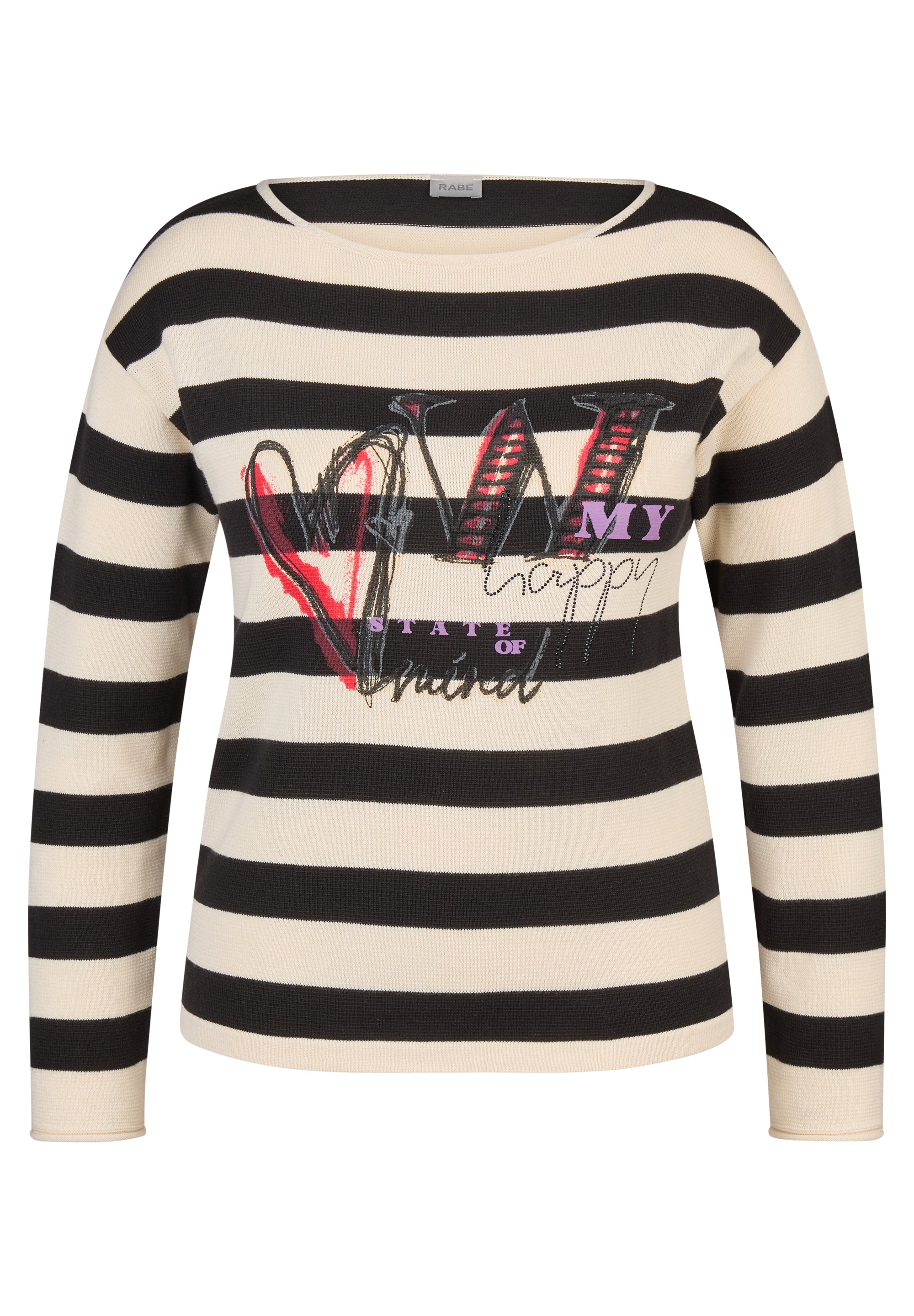 Leichtstrick-Pullover - Vintage Vibe