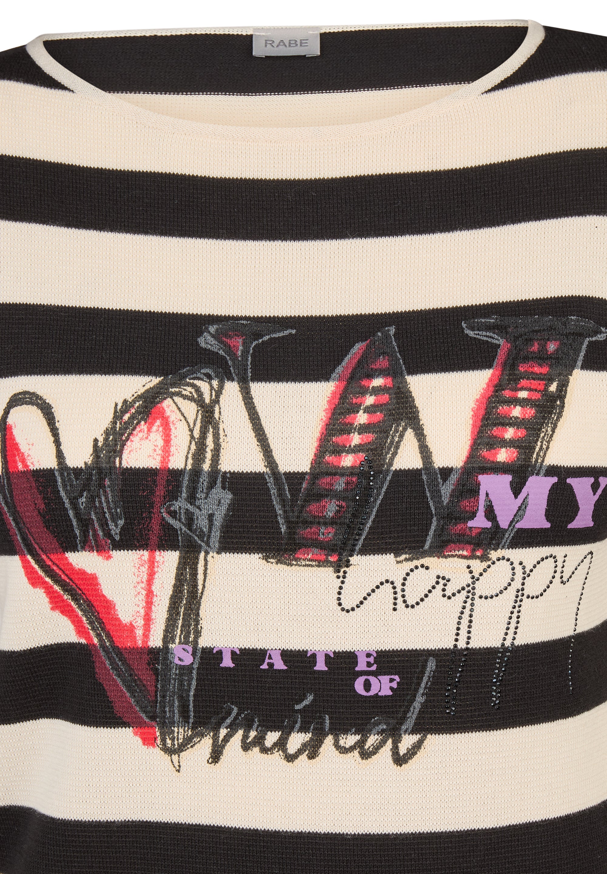 Leichtstrick-Pullover - Vintage Vibe