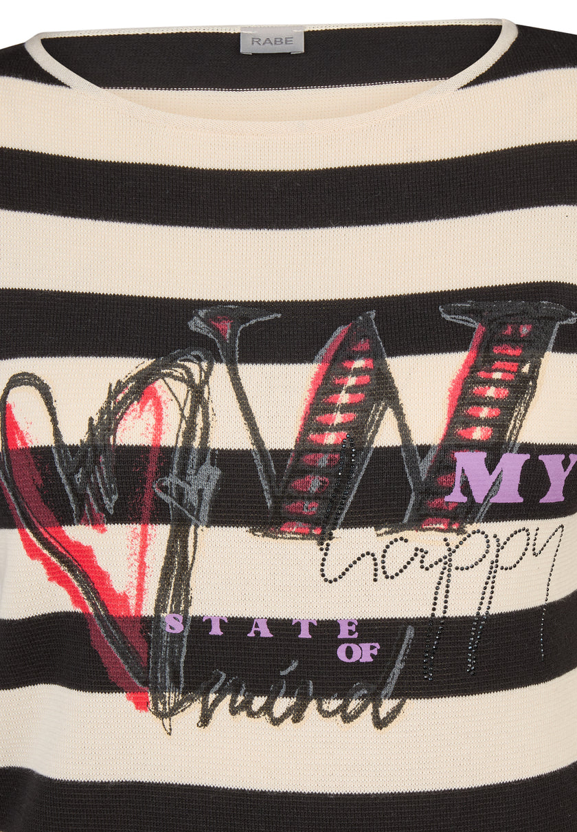 Leichtstrick-Pullover - Vintage Vibe