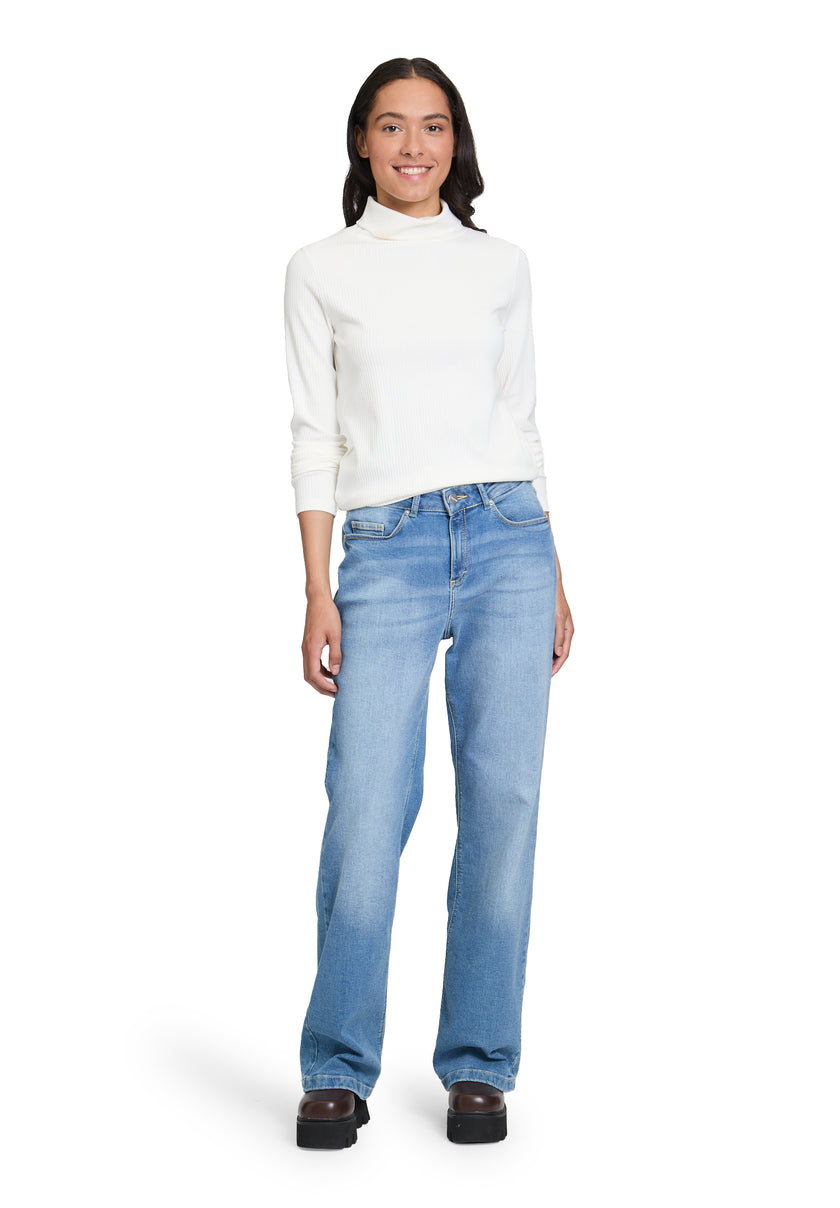 Langarmshirt - Rollkragen